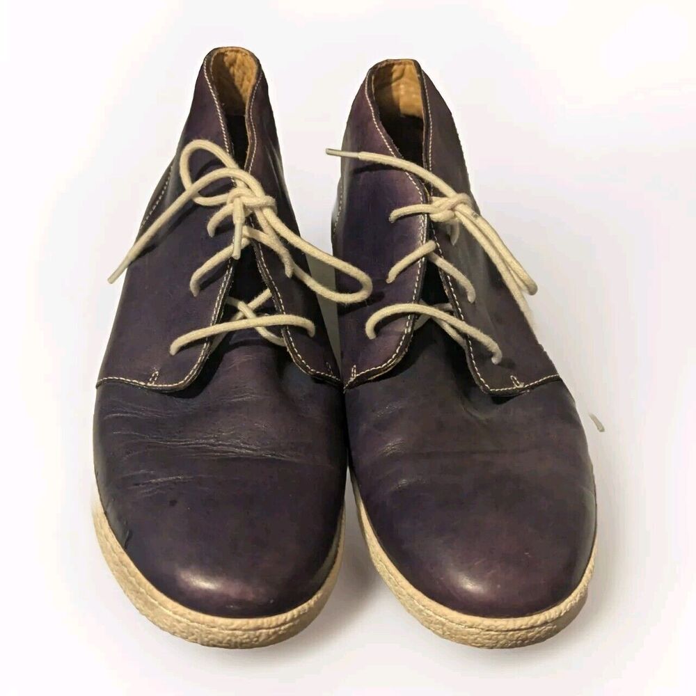 Cole Haan Purple Leather chukka boots  Men's 11.5 M‎  Read Description